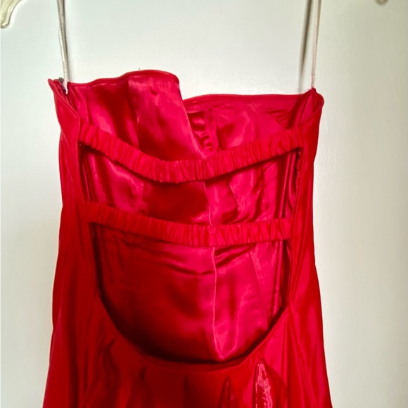 Y2K Vintage Jessica McClintock SZ 8 Prom Dress - Rhinestone Bodice / Backless - Picture 4 of 6